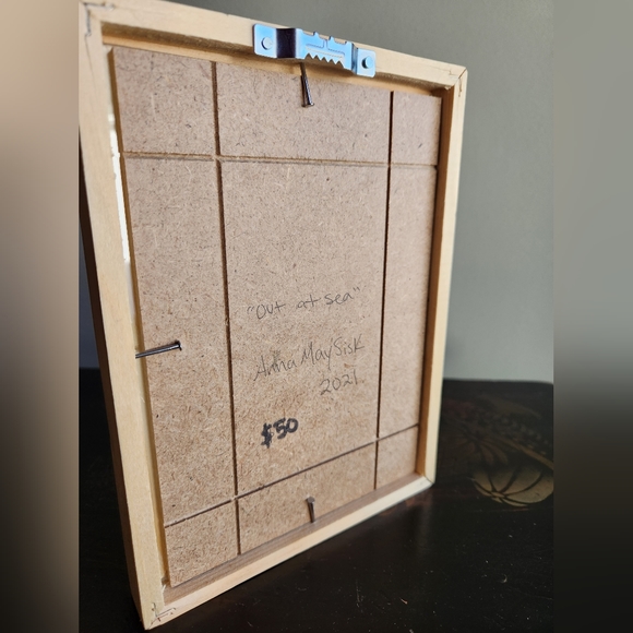 "Lost at Sea" Watercolor Painting Framed - Picture 4 of 4